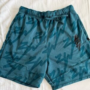 Nike Jordan Teal Graphic Athletic Shorts XL